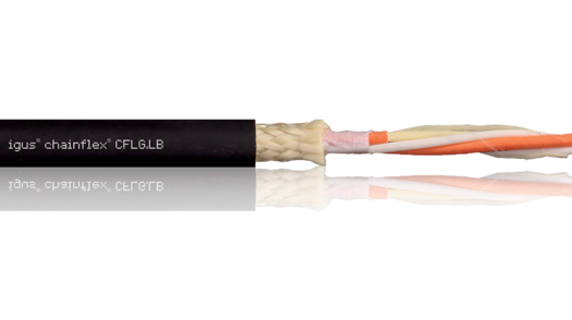 Unutrašnjost Chainflex® CFLG.LB optičkog kabla TPE