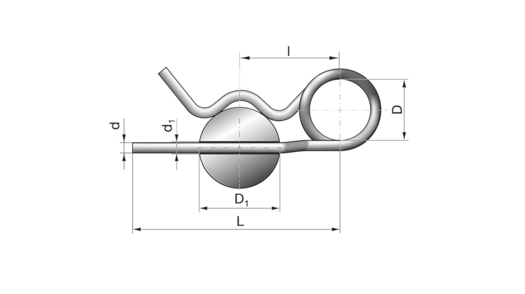 Šema dimenzija šteker opruge verzija: dva namotaja