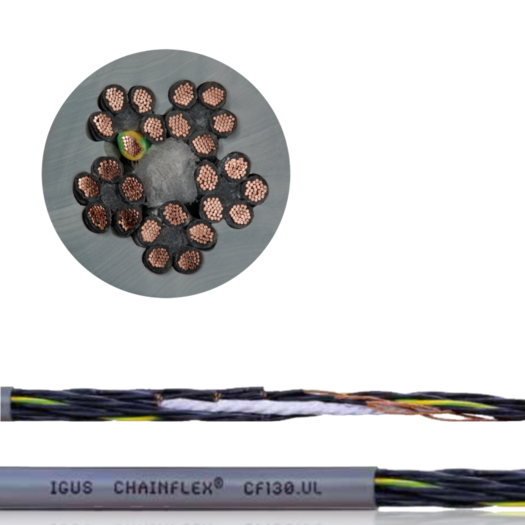 presek i unutrašnjost Chainflex® CF130.UL upravljački kabl PVC
