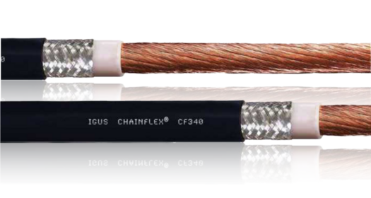 Unutrašnjost Chainflex® CF340 motornog kabla TPE