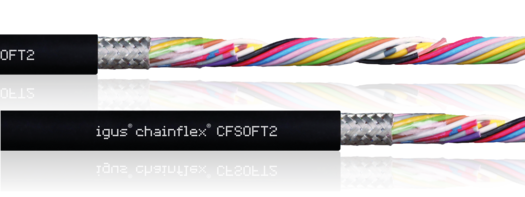 unutrađnjost Chainflex® CFSOFT2 upravljačkog kabla PVC
